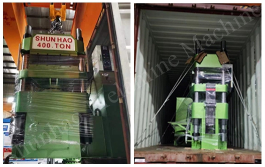 Shunhao 400 tons melamine compression machine shipment